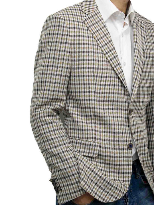 Men's Suit Jacket Beige