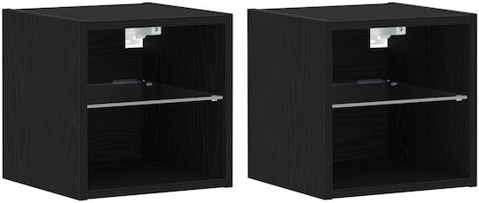 Комоди Дървени Black oak 2бр 30x28.5x30см