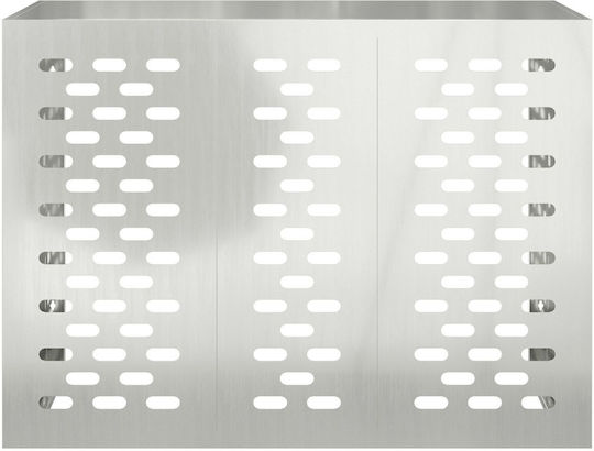 Αντιανεμική Θήκη Air Conditioner Vidaxl 110x50x80 Cm Γαλβανισμένο Χάλυβα Silver 865909