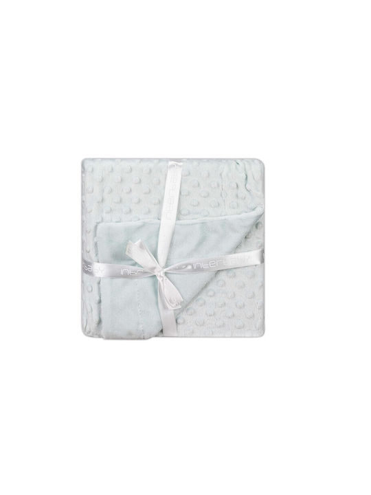 Interbaby Blanket Nursery Swaddling Blankets Bear Velvet Green with Animal 80x110cm