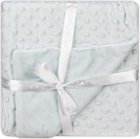 Interbaby Blanket Nursery Swaddling Blankets Bear Velvet Green with Animal 80x110cm