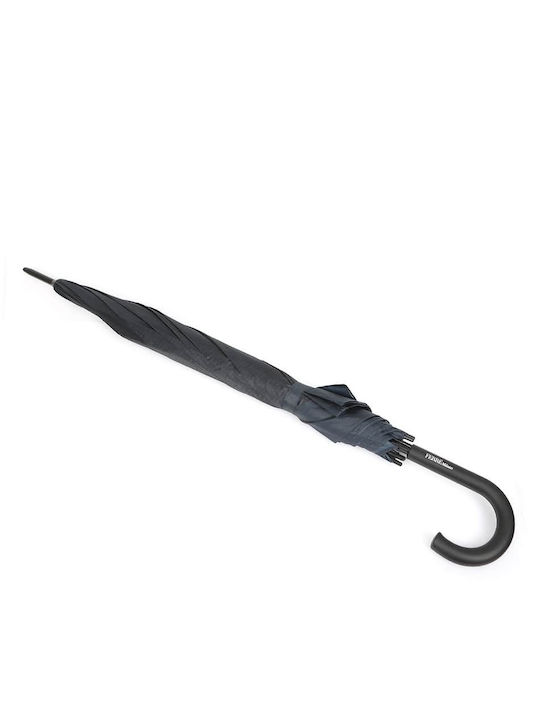 Gianfranco Ferre Automatic Umbrella with Walking Stick Gray