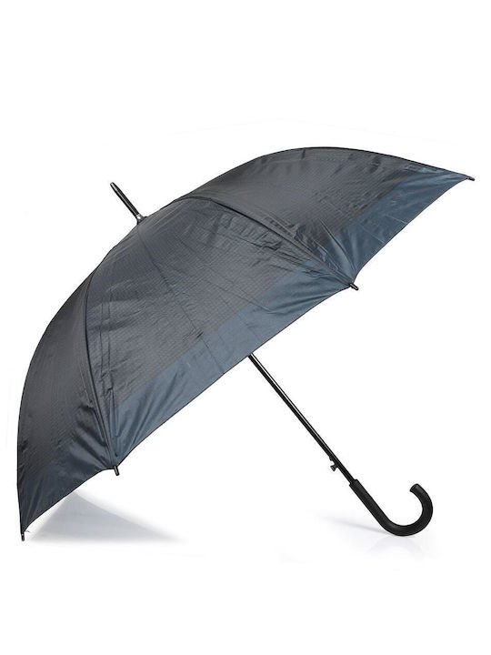 Gianfranco Ferre Automatic Umbrella with Walking Stick Gray