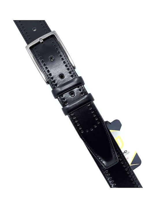 Men's Belt from Artificial Leather Black