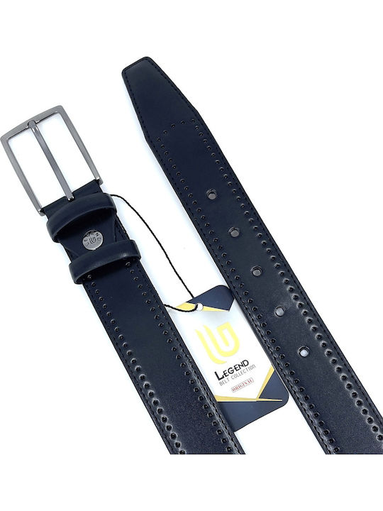Men's Belt from Artificial Leather Black
