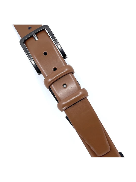 Men's Belt Leather Tabac Brown