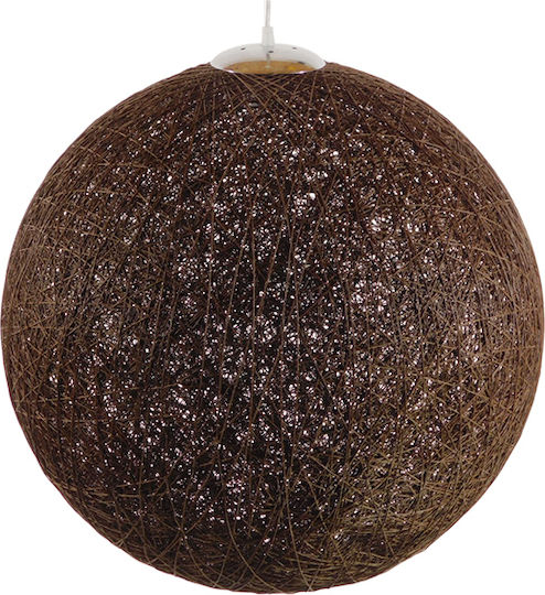GloboStar Petal Pendant Light Brown Ball with Socket E27 60x60cm