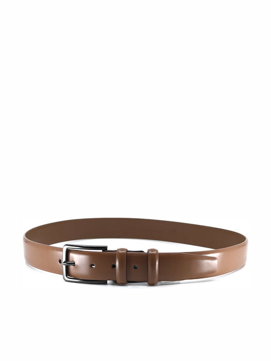 Men's Belt Leather Tabac Brown
