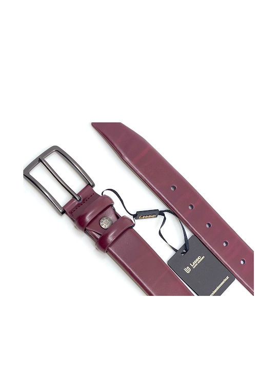 2007 Herren Gürtel aus Künstliches Leder Burgundisch
