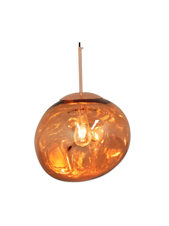GloboStar Dixxon Lustră Cupru cu Dulie E27 36x45cm.