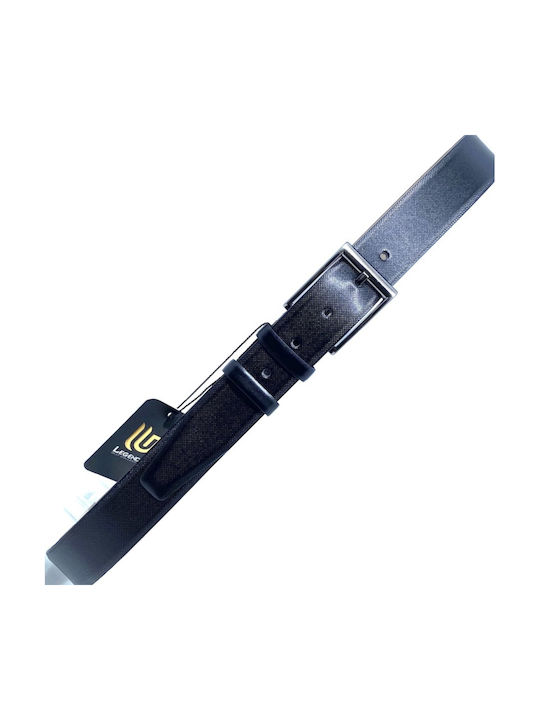 Men's Belt from Artificial Leather Navy Blue