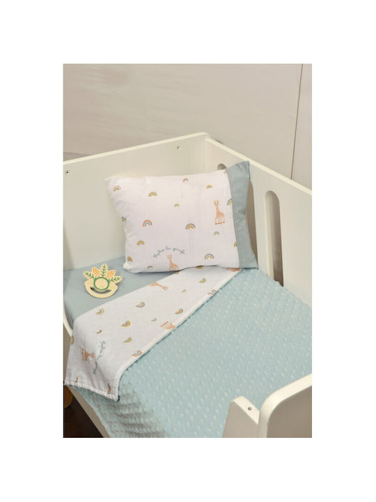 Baby Oliver Blanket Cot Green 100x140cm