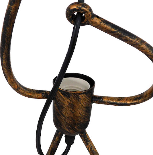 GloboStar Little Man Lumini Suspendate Maro Cu Bază De Bec E27 20x40x40cm