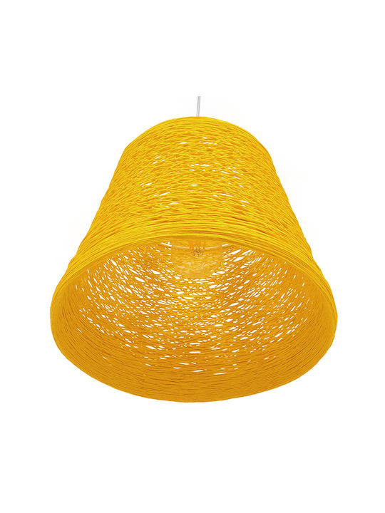 GloboStar Argent Ceiling Light Yellow Bell with E27 Socket 32x27x27cm