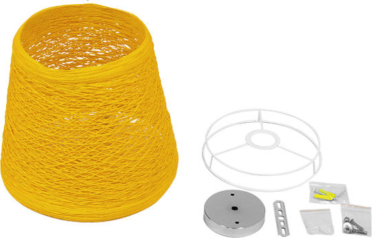 GloboStar Argent Ceiling Light Yellow Bell with E27 Socket 32x27x27cm