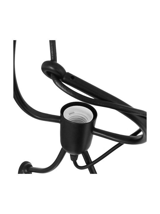 GloboStar Little Man Pendant Light Black Rail with Socket E27 70x10x105cm