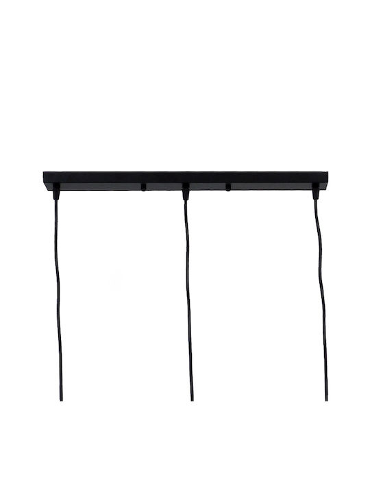 GloboStar Little Man Pendant Light Black Rail with Socket E27 70x10x105cm