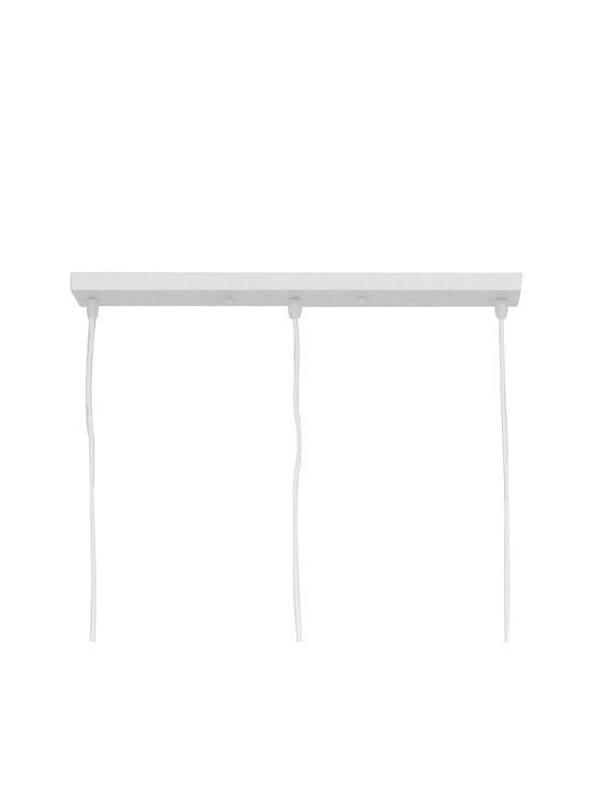GloboStar Little Man Pendant Light White Rail with Socket E27 70x10x105cm