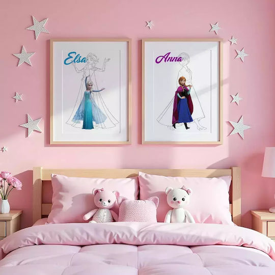 Παιδικό Κάδρο Princess Elsa 30x40εκ.