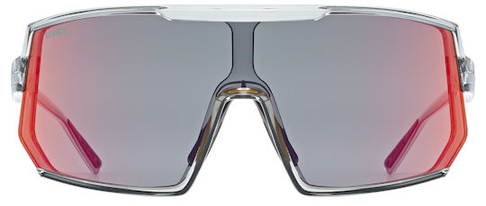 Uvex Cycling Glasses with Silver Frame & Multicolour Lenses