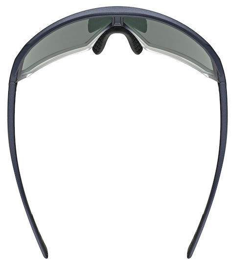 Uvex Cycling Glasses with Black Frame & Mirror / Transparent Lenses
