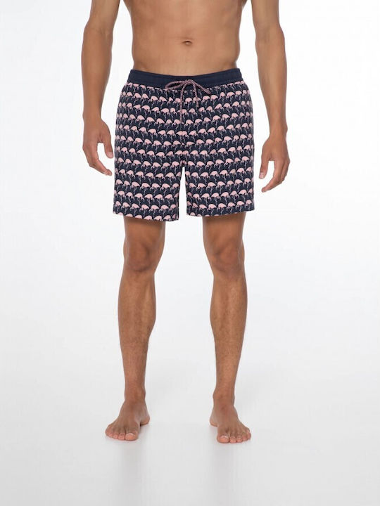 Men's Swimwear Shorts Blue with Patterns
