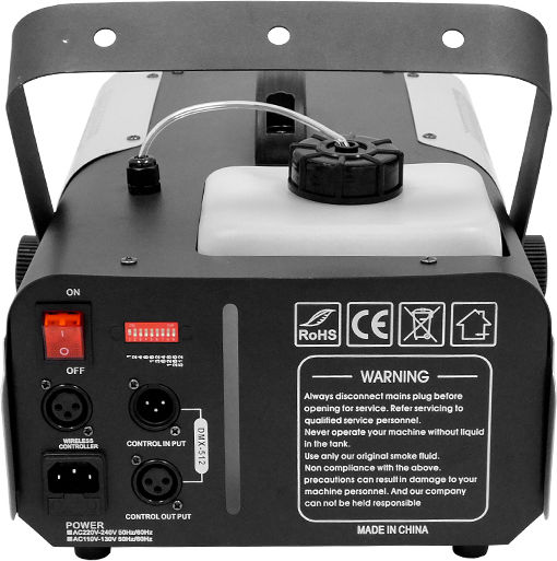 GloboStar Μηχανή Καπνού 1500W με Ασύρματο Χειριστήριο και Δυνατότητα Σύνδεσης με Κονσόλα Φωτισμού