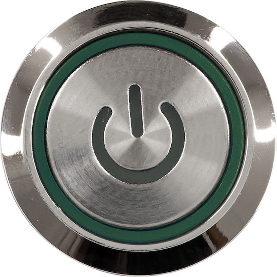 GloboStar On-Off switch Pushbutton with Lighting Green 1pcs