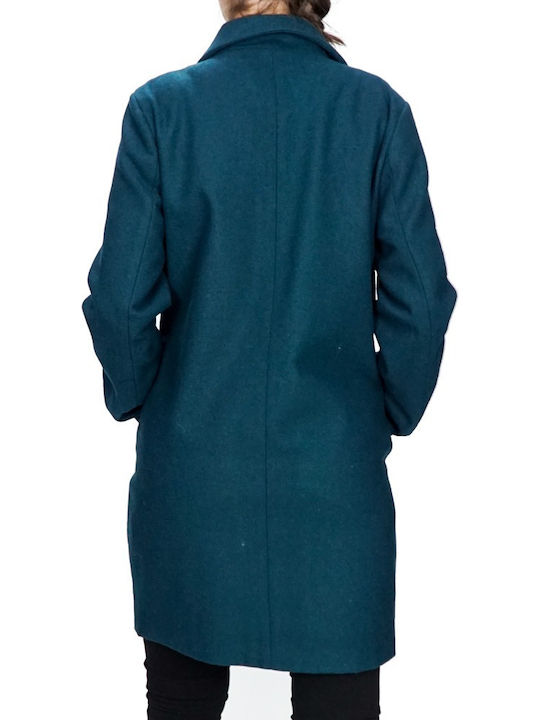 Womans Coat Tufa Ja Ponderosa Pin Damen Grün Mantel mit Knöpfen