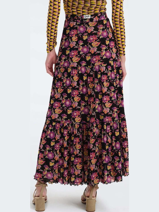 Diane Von Furstenberg Φούστα med bk/feb geo yoke ye