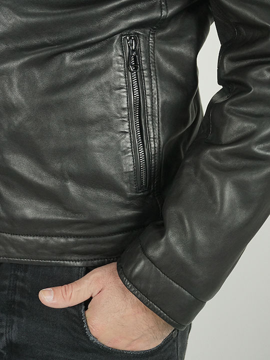 Lederjacke Jacke Biker Black