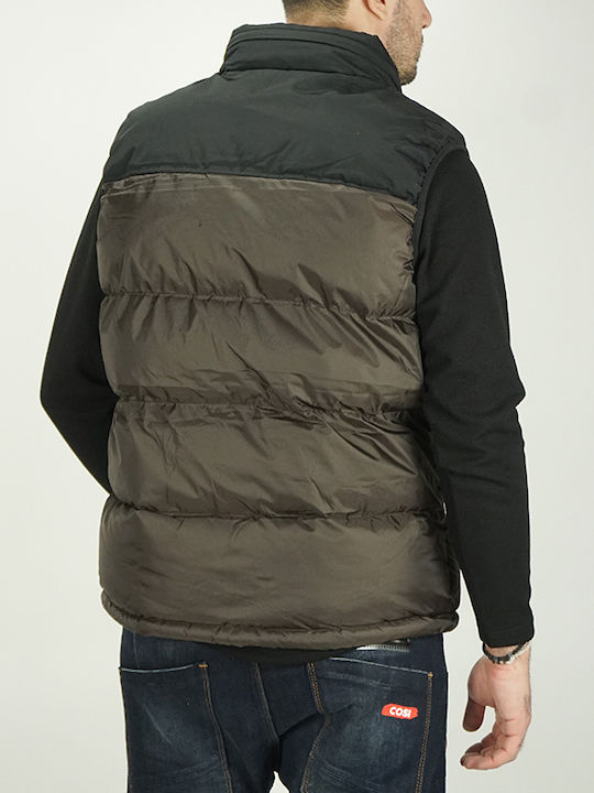 Αμάνικο Μπουφάν Puffer Καφέ