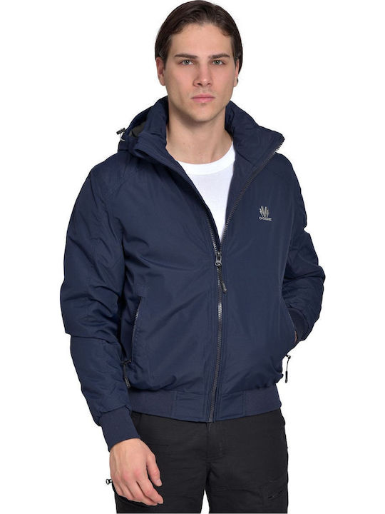 Winter Jacket Bomber Windproof Dark blue.