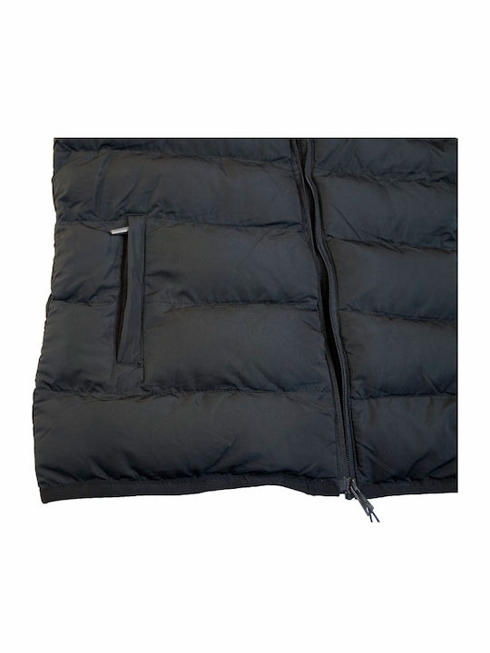 Sleeveless Jacket Puffer BLACK1