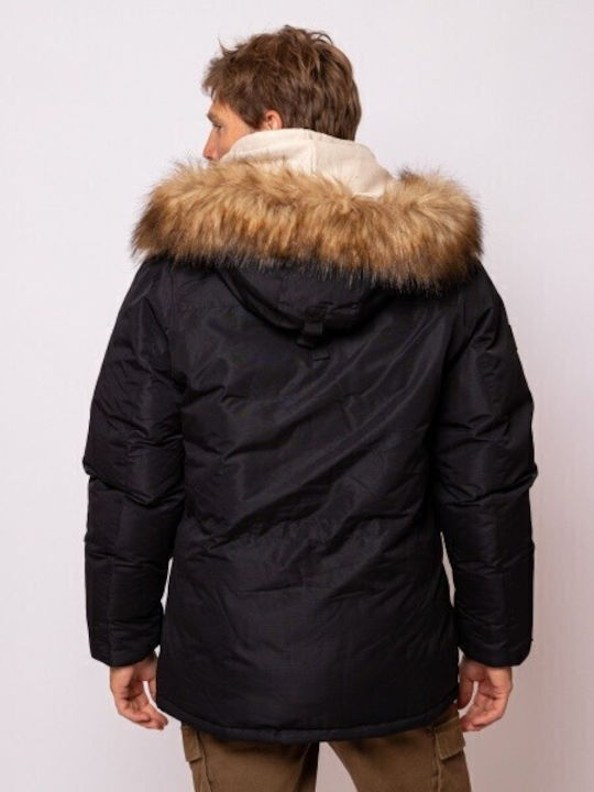 Winter Jacke Puffer Black