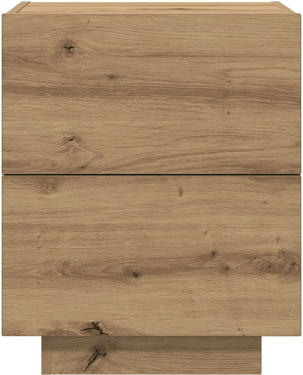 Κομοδίνο από Μασίφ Ξύλο Artisan Oak 45x40x55cm