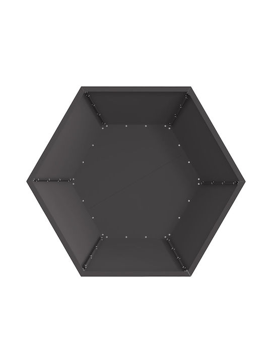 vidaXL Огнище На открито Черен 100x100x28см