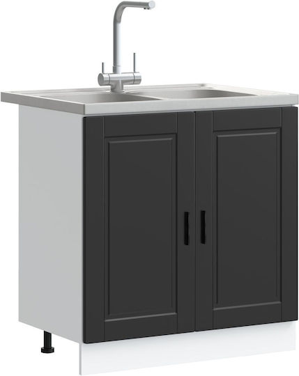 Porto Dulap pentru Chiuvetă Black 80x46x84.5buc