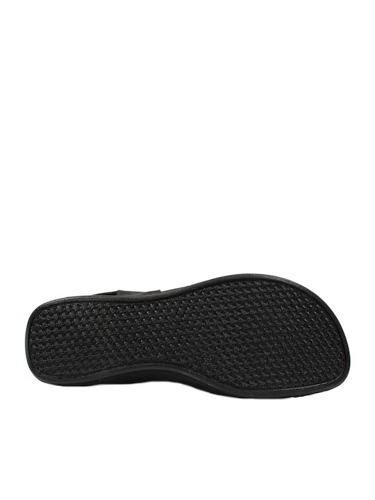 Women's Flat Sandals Anatomic in Black Color 23-11