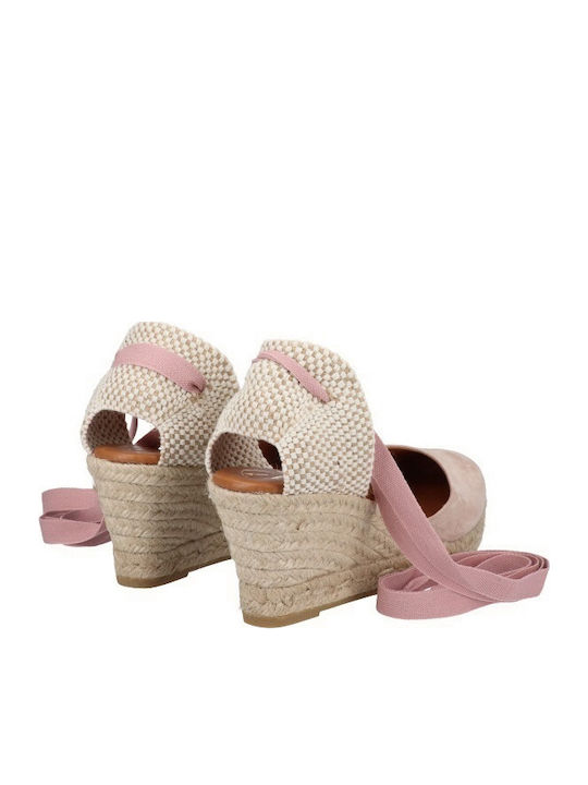 Damenplattformen im Espadrilles-Stil Rosa