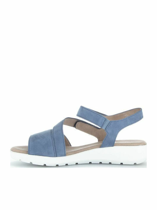 Damenplattformen Blau