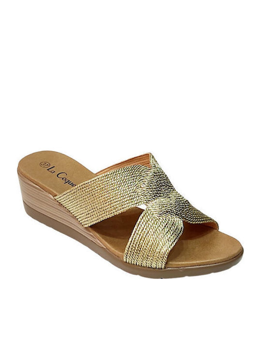 1940-953 Anatomic Women's Platform Shoes Gold