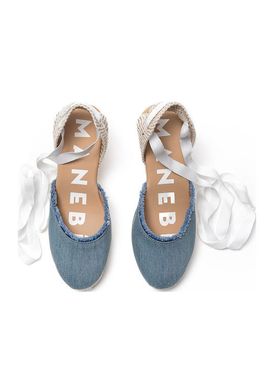 Hamptons Damenplattformen in Stil Espadrilles Mehrfarbige