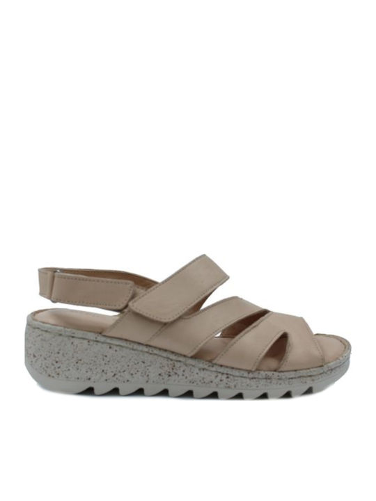 Anatomische Damenplattformen Beige