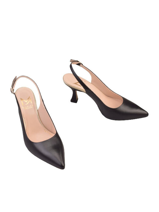 Pumps mit Riemchen Schwarz