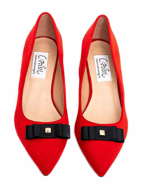 Anatomic Suede Red Medium Heels