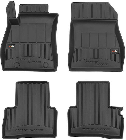 Frogum Set of Front and Rear Mats 4pcs for Nissan Juke 2010-2019 Black