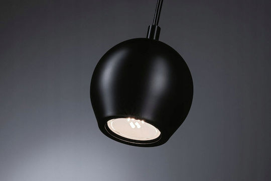 Paulmann Pendant Light Black with Socket GU10