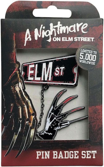 Nightmare On Elm Street Elm Street Sign & Freddy Krueger's Claws Pin Le5000