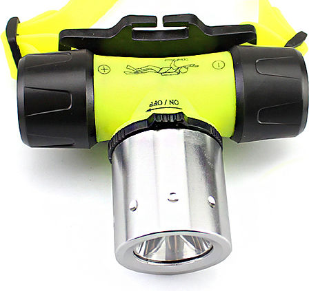 Cree Cree Led Τ6 Φακός Κατάδυσης Επαναφορτιζόμενος LED Κεφαλής με Φωτεινότητα 800lm για Βάθος έως 50m